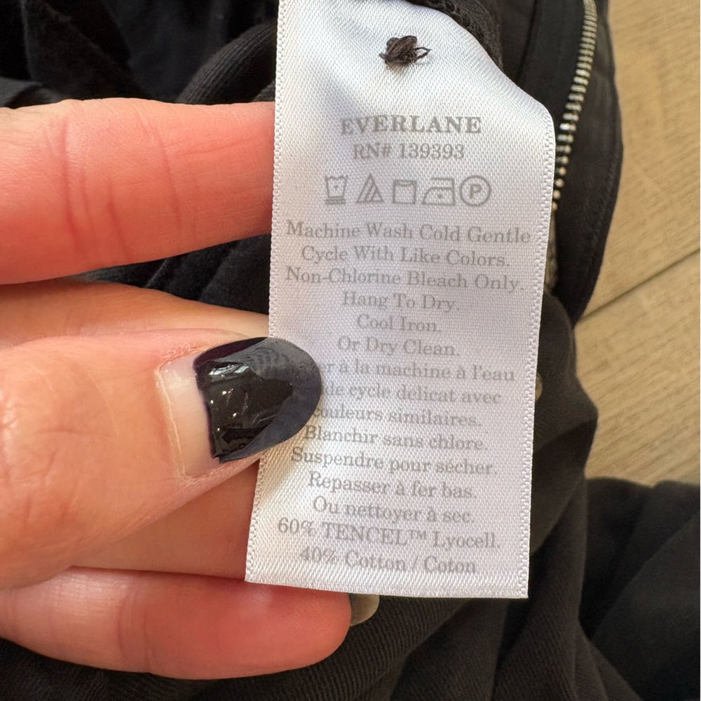 Everlane Black Wide-Leg Trouser Women's Pants - Picture 8 of 9